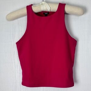 Express Body Contour Top Womens Small Sleeveless Tank Hot Pink